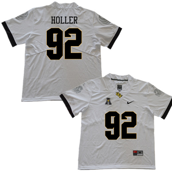 Men #92 Alec Holler UCF Knights College Football Jerseys Sale-White